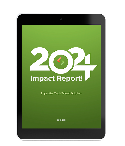 Subul Impact Report 2024 on a tablet